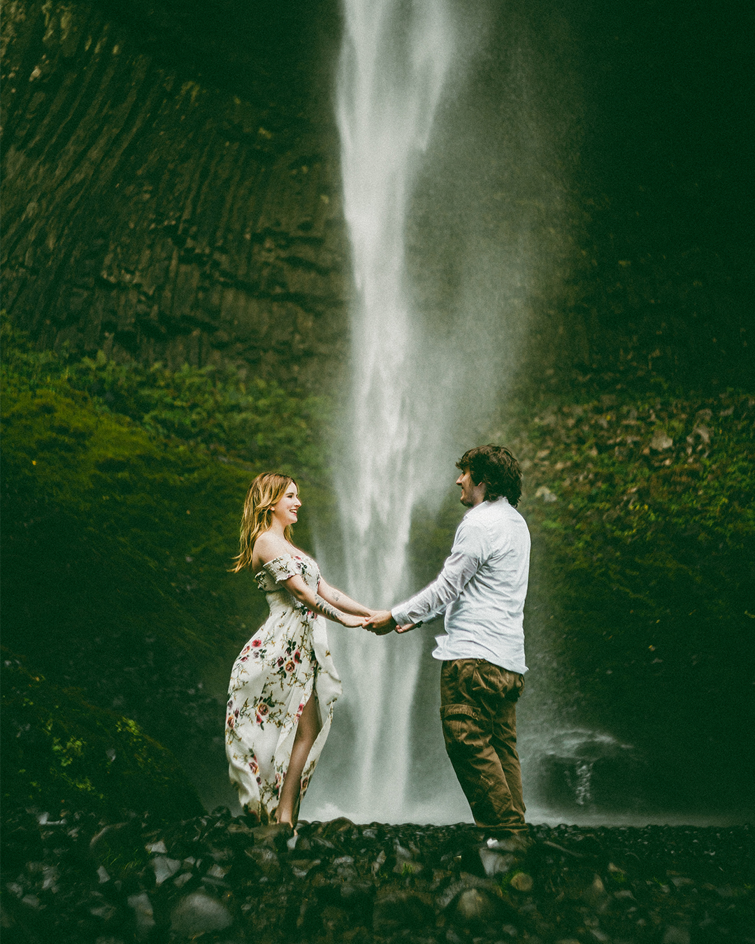 Destination Elopement at Latourell Falls, Columbia River Gorge — photograph 13 of 13